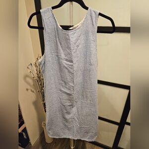 Beachlunchlounge Light Blue and White Striped Blouse